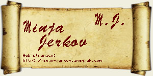 Minja Jerkov vizit kartica